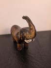 Mid-century Modern Omersa Leather Elephant Door Stop Sculpture For Valenti Spain