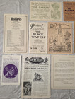 Vintage Lot Of 15 Silent And Early Talking Pictures Programs And Ephemera Nice