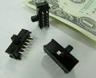 Lot 10 Alcoswitch 4-pole Double Throw 4pdt Slide Switches 2-position Solder Pins