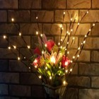 20 Led Xmas Willo Branch Floral Lights Lamp Merry Christmas Tree Decorations Us
