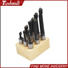 9 Pcs 1 2  Boring Bar Set Pro Quality Carbide Tipped Bars 1 2  Shank Lathe Tool