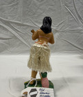Vintage Aloha Hula Girl Nodder Bobblehead Japan Chalkware Ukulele 7    Doll