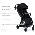 Britax Juniper Compact Stroller Lightweight Fold-and-go Design - Raven Black