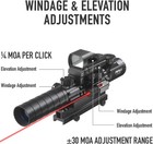 Tactical Rifle Scope Combo  Illuminated Optics  Red Dot Sight  Laser  Rgb Rangef