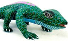 Oaxacan Wood Carving Gecko - Juventino Melchor - Mexican Folk Art Alebrije