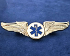 Medical Flight Wing Pin  3  Size  10k Gold Plated   1405
