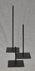 3- Steel Shorebird Stands 1 4  Rod 3-1 2  X 3-1 2  Base Black 3-sizes No Decoys