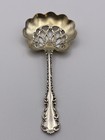 Exquisite Sterling Silver Bon Bon Spoon W no Monogram And Gold Wash