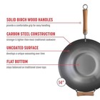 Joyce Chen Classic Series 14-inch Carbon Steel Wok 14 Inch  14  Uncoated 