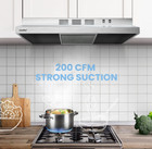 Extractor De Para Grasa Cocina Campana De Acero Inoxidable Extractoras Hogar New