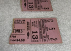 The Rolling Stones 1965 Ticket Stubs Keith Richards Mick Jagger Brian Jones Usa