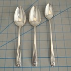 2 1847 Rogers Bros Daffodil Oval Soup Spoons International Silver Plate