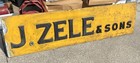 Funeral Home Sign Cleveland Ohio Zele   Sons Metal Sign 70x18   
