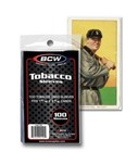  100  Bcw Mini Tobacco Size Trading Card Sleeves Fits Allen   Ginter T-206 Minis