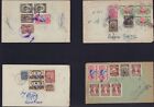 Ecuador 1940s Lot Of 7 Covers With Cervantes Quixote Quijote Stamps