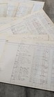 Vintage 1950s Lot Of 15 Accounts Receivable Ledger Pages     Handwritten Ephemera