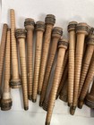 Wood Bobbins Spools Wooden Industrial Style Spindles 8 75  Wooden Quills Lot-30 
