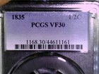 1835 Pcgs Vf30 Classic Head Half Cent   Free Shipping Same Day Paid 