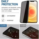 For Iphone 17 16 15 Privacidad Protector Pantalla Vidrio Templado Polvo Burbuja