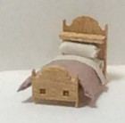 Dollhouse Miniature 1 144 Scale Country Style Child s Room Furniture Kit  3 Pcs 