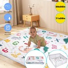 2 Size Baby Gym Play Mat Anti-slip Infant Toddler Activity Mat Foldable Playmats