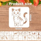 18pcs Stencils For Painting  Wall Stencils For Crafts Reusable Art Templates    