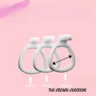 Spade Chastity Lock Adult Chastity Cage Device With 4 Ring For Male Bondage Cage