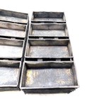  lot Of 7  Ekco 54 Steel 4-strap Commercial Baking Pans 25 25 l X 15 w X 2 5 h