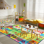 Kids Rugs For Playroom Classroom Bedroom  Educational And Fun Play Mat With Abc