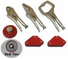 King 6pc Mini Welding Arrow Magnet Set Locking Welding Clamps