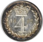 1887 Great Britain 4 Pence Km732 Choice Bu Uncertified  127
