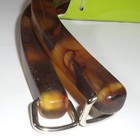 6 625  X 5 375  Purse N-alize-it Arched Tortoise Shell Handbag Tote Bag Handles
