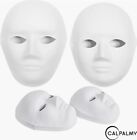30 Pack White Plain Masks Paintable Art Masks For Masquerade Halloween Party