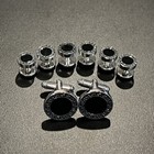Round Greek Border Cufflinks And Shirt Studs  6pcs  Set Men Wedding Gift In Box