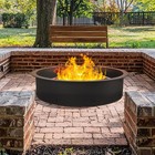 42  Fire Pit Ring Heavy Duty Matel Steel Campfire Ring For Garden Camping Buring