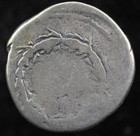 Roman Coin  Vespasian  Ar Denarius  Spqr Within Wreath  Rome Mint 73 Ad 