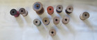 12 Pc Lot Antique Wood Sewing Spools Belding  Belding   Corticelli    Richardson
