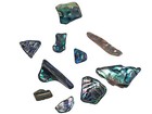 Highly Polished Paua Abalone Shell Pieces  15-50mm 1 4-lb Bag  565-tphpas-4  L2