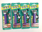 Tom   Jerry Pez Dispenser Lot     6 Moc European Bonbons Cards -4 Purple  2 Orange
