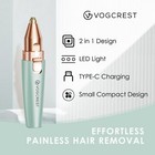 Eyebrow Facial Trimmer 2 In1 Rechargeable Facial Hair Removal And Eyebrow Sha   
