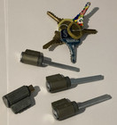 Lot Of 4 Schlage C-keyway Cylinders With 5 All Same Working Keys