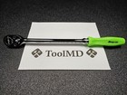 Snap-on Tools Usa New Green 1 2  Drive Hard Grip Long Fixed-head Ratchet Shld80a