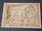 Wood Burning Art Panel Plaques Ungar Craft Lot Horses Caballeros Partially Done