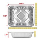 Member s Mark Half Size Aluminum Steam Table Pans 36ct Heavy Duty