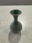 Miniature Korean Celadon Green Crackle Glaze Floral 3 5    Miniature Vase Antique