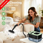 Steam Cleaner  Portable Steamer For Cleaning With 16pcs Normal  Green