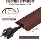 10ft Floor Cord Cover Self Adhesive Cord Hider Floor 10ft Floor Cable Protector