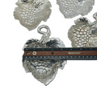 Arthur Court Aluminum Grape Leaf Coaster Set Of 4 Vineyard Pattern Heavy Metal