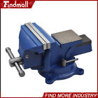 4  Bench Vise With Anvil Swivel Locking Base Table Top Clamp Heavy Duty Vice