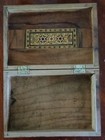 Vintage Islamic Inlaid Wood   Mother Of Pearl Mosaic Box  7 1 2  X 5 1 2 